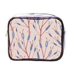 Floral Branches Plant Drawing Mini Toiletries Bag (one Side) by artworkshop