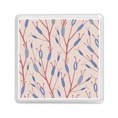 Floral Branches Plant Drawing Memory Card Reader (square) by artworkshop