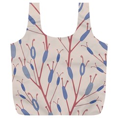 Floral Branches Plant Drawing Full Print Recycle Bag (xl) by artworkshop