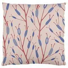 Floral Branches Plant Drawing Large Flano Cushion Case (one Side) by artworkshop