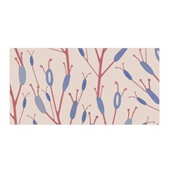 Floral Branches Plant Drawing Satin Wrap 35  X 70  by artworkshop