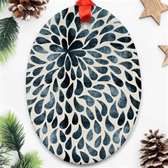 Abstract Flower Petals Oval Ornament (two Sides) by artworkshop