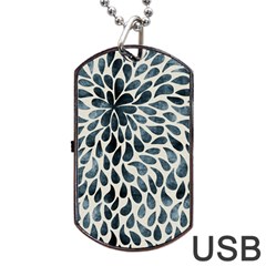 Abstract Flower Petals Dog Tag Usb Flash (one Side) by artworkshop