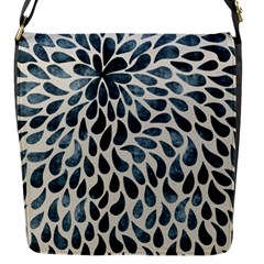 Abstract Flower Petals Flap Closure Messenger Bag (s)