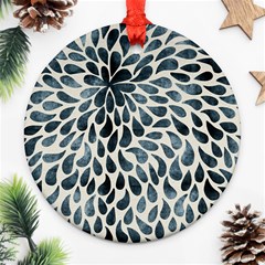 Abstract Flower Petals Round Ornament (two Sides) by artworkshop