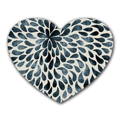 Abstract Flower Petals Heart Mousepads by artworkshop