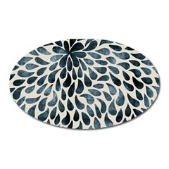 Abstract Flower Petals Oval Magnet by artworkshop