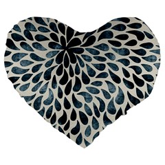 Abstract Flower Petals Large 19  Premium Heart Shape Cushions by artworkshop