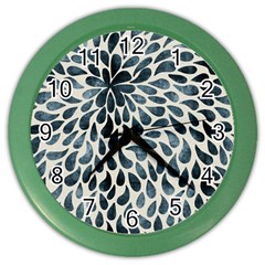 Abstract Flower Petals Color Wall Clock by artworkshop