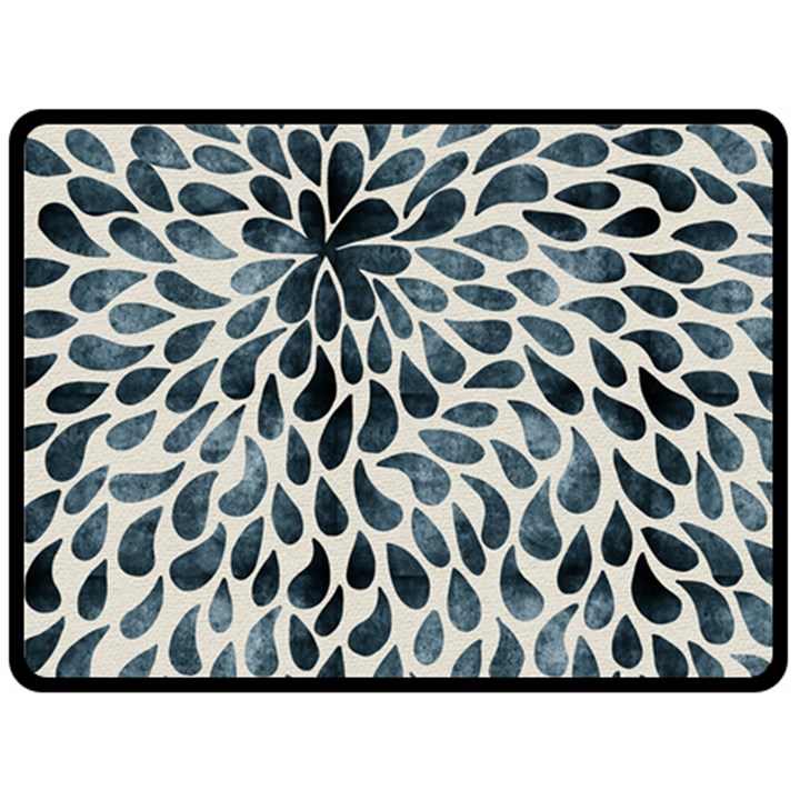 Abstract Flower Petals Double Sided Fleece Blanket (Large) 