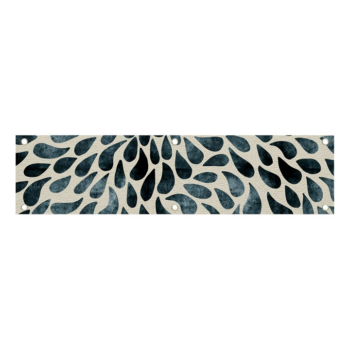 Abstract Flower Petals Banner and Sign 4  x 1 