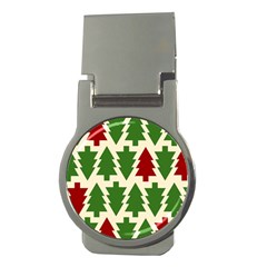  Christmas Trees Holiday Money Clips (round)  by artworkshop