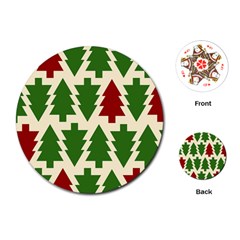  Christmas Trees Holiday Playing Cards Single Design (round) by artworkshop