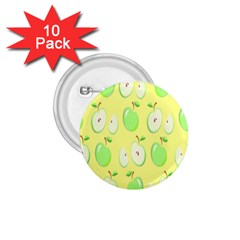 Apple Pattern Green Yellow 1 75  Buttons (10 Pack) by artworkshop