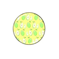 Apple Pattern Green Yellow Hat Clip Ball Marker by artworkshop