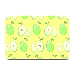 Apple Pattern Green Yellow Plate Mats by artworkshop