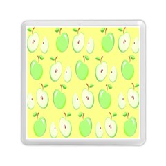 Apple Pattern Green Yellow Memory Card Reader (square) by artworkshop