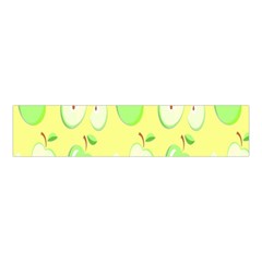 Apple Pattern Green Yellow Velvet Scrunchie by artworkshop