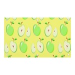 Apple Pattern Green Yellow Banner and Sign 5  x 3  Front