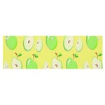 Apple Pattern Green Yellow Banner and Sign 6  x 2  Front