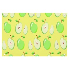 Apple Pattern Green Yellow Banner And Sign 6  X 4  by artworkshop