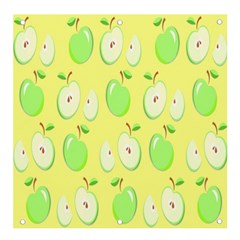 Apple Pattern Green Yellow Banner And Sign 4  X 4 