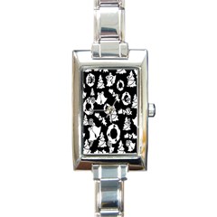  Card Christmas Decembera Rectangle Italian Charm Watch by artworkshop