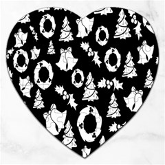  Card Christmas Decembera Jigsaw Puzzle (heart) by artworkshop