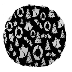  Card Christmas Decembera Large 18  Premium Flano Round Cushions by artworkshop