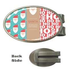  Christmas Claus Continuous Money Clips (oval)  by artworkshop