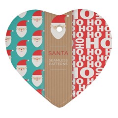  Christmas Claus Continuous Ornament (heart) by artworkshop