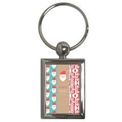  Christmas Claus Continuous Key Chain (rectangle) by artworkshop