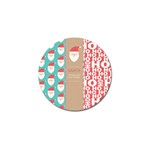  Christmas Claus Continuous Golf Ball Marker (4 pack) Front