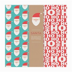  Christmas Claus Continuous Medium Glasses Cloth by artworkshop