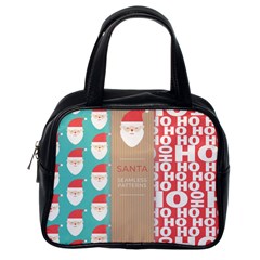  Christmas Claus Continuous Classic Handbag (one Side) by artworkshop