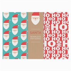  Christmas Claus Continuous Large Glasses Cloth by artworkshop