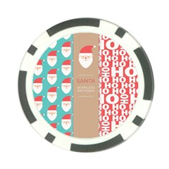  Christmas Claus Continuous Poker Chip Card Guard (10 Pack) by artworkshop