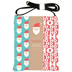  Christmas Claus Continuous Shoulder Sling Bag by artworkshop