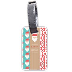  Christmas Claus Continuous Luggage Tag (one Side) by artworkshop