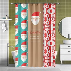  Christmas Claus Continuous Shower Curtain 48  X 72  (small)  by artworkshop