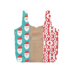  Christmas Claus Continuous Full Print Recycle Bag (s) by artworkshop