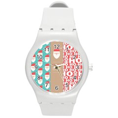  Christmas Claus Continuous Round Plastic Sport Watch (m) by artworkshop