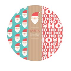  Christmas Claus Continuous Mini Round Pill Box (pack Of 3) by artworkshop