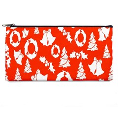 Orange Background Card Christmas  Pencil Case by artworkshop