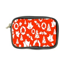 Orange Background Card Christmas  Coin Purse