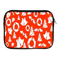 Orange Background Card Christmas  Apple Ipad 2/3/4 Zipper Cases by artworkshop