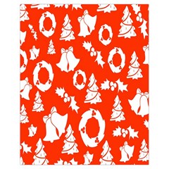 Orange Background Card Christmas  Drawstring Bag (small) by artworkshop