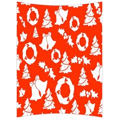 Orange Background Card Christmas  Back Support Cushion