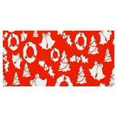 Orange Background Card Christmas  Banner and Sign 4  x 2 