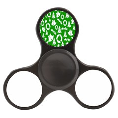 Green  Background Card Christmas  Finger Spinner